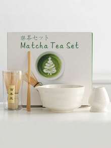 5件套宋代抹茶碗、抹茶制作工具、抹茶刷、日式茶碗、茶筅、搅拌器，适合作为节日礼物 - 彩色 - 查看 7