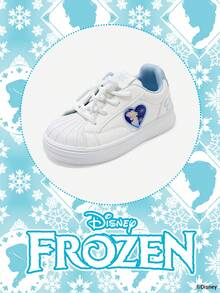 Disney 1 Pair Frozen Themed Children's Athletic Shoes, Including  Princess, Anna Princess And Arendelle Princess Sneakers, Suitable For Daily, Holiday Sports And Outdoor Wear. Comfortable, Non-Slip Soles, Breathable. - Baby Blue - View 2