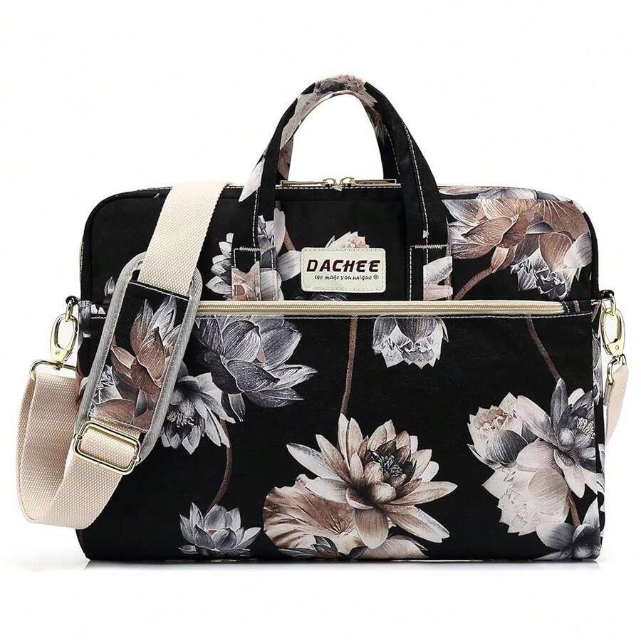 DACHEE Laptop Shoulder Bag For 15 Inch/15.6 Inch Pro - BlackLotusShoulder15inch156inch - View 1