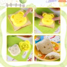 50 piezas herramientas cocina para niños cuchillos utensilios juego para cocinar cortar pasteles frutas verduras - verde - Ver 3