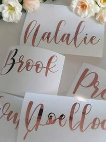 1pc Customized Romantic Valentine's Day Sticker, Expressing Love, Perfect For Valentine's Day, Personalized Name/Text - Multicolor - View 3