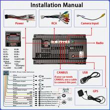 Radio para coche Android 14 de 2DIN de 7 pulgadas, 2+64G, compatible con CarPlay inalámbrico y Android Auto, radio FM, control de volante, sistema de audio multilingüe - 2+64G+CarPlay+Cámara - Ver 3