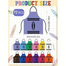 彩色万圣节围裙和小矮人圆锥形帽套装，成人万圣节角色扮演服装 - 彩色 - 查看 4