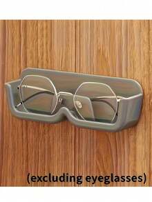 1pc Wall-Mounted Eyeglass Holder, Suitable For Bathroom And Bedroom, Anti-Drop Fashionable Glasses Storage Display Rack, Adhesive No Drilling Needed Glasses Hanger, Space-Saving Home Storage Accessory, Suitable For Daily Use, Graduation Gift And Household Essential - Multicolor - View 10