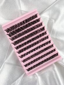 120 Pcs D Curl Anime Wispy Eyelash Clusters 8-16mm Mix Length Cluster Eyelash Extensions Thick Volume Individual Lashes DIY At Home False Eyelashes Fake Lashes Individual Eyelashes Cluster Lashes - D - View 3