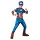 KIWI Captain America Classic Z Costume For Kids - Officially Licensed Character Costume - Authentic Superhero Costume - Captain America Classic Z Costume For Kids - Perfect For Parties And Carnival - Easy To Put On And Take Off, Comfortable And Lightweight Fabric - 彩色 - 查看 2