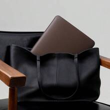 Laptop Sleeve 13 Inch Precisely Compatible With  Air M4 2025-2018 &  Pro M2 2022 M1 2020-2016, Faux Leather Cover Case, Coffee - 咖啡 - 查看 7