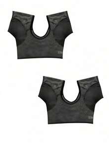 1件/2件装腋下吸汗背心，6种颜色可选，可水洗防汗背心，适合女性和女孩，黑色/白色衬衫垫，保护女性腋下，吸汗垫，透气服装 - 彩色 - 查看 41