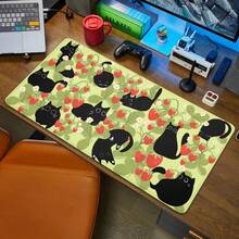 1 PC Black Cat Mouse Pad, Large Mouse Pad, Cute Black And White Mouse Pad, Computer Office Accessories, Desktop Mouse Pad - 1PC - View 22