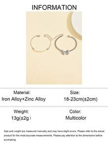 2pcs/Set Bow & Faux Pearl Bracelet Set, Fashion Jewelry, Elegant & Cute, Suitable For Beach, Vacation, Casual Wear - Multicolor - View 5