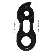 RISK Bicycle Rear Derailleur Hanger Extension Bike Frame Tail Hook Extender for 34T-52TBlack - Negro - Ver 2