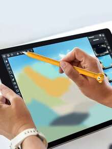 1 pièce Étui de protection en silicone souple avec motif mignon d'ours de dessin animé, compatible avec Apple Pencil 1. Accessoire de manchon en silicone souple et adorable - Multicolore - Voir 4