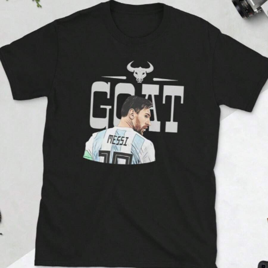 Messis T-Shirt Messis Tshirt  Lionels Messis Shirt Messis T Shirt  Leo Messis. - Svart - Visa 1