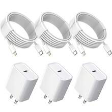 30W PD 快充墙式适配器 + 200厘米高效数据传输快充线，兼容 14 Pro Max/14 Pro/14 Plus/14/13/12/11/XS/XR/8/7/6、iPad 系列 - 美規A型插(110-127V) - 查看 1