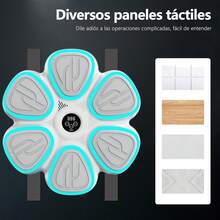 ¡RecomendadoMáquina de Boxeo Bluetooth con 10 Niveles de Velocidad (HAU + H01-H09), 9 Modos de Luces Intermitentes (P01-P09), Función de Conteo para Entrenamiento y Entretenimiento en Casa¡Top de Temporada - Blanco - Ver 9