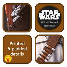 KIWI Mandalorian Costume - Officially Licensed Saga Character Costume - Iconic Character Costume, Authentic Mandalorian Design - Mandalorian Costume - Perfect For Carnival, Parties, And Themed Events - Nhiều màu - Xem 4