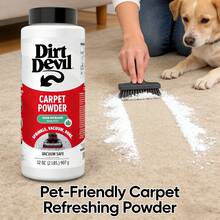Dirt Devil Carpet Powder, 32 Oz, Room Refresher And Odor Eliminator, Eucalyptus Scent, Vacuum Cleaner , For Use On Carpets, Rugs, Upholstery And More, Carpet Freshener Powder For Home Use - 尤加利 - 查看 4