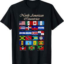 Camiseta con banderas de países del norte - Negro 2 - Ver 1