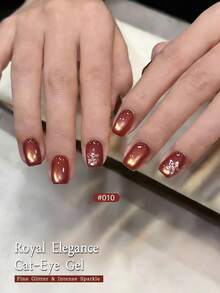 XEIJAYI 12 Colors Gel Polish - Semi-Solid Nail Polish Suitable For DIY Manicure, Korean Nail Art, High Saturation Shimmery Gel For Nail Salons - 彩色 - 查看 10