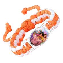 1pc Adjustable Rope Bracelet Set - K-POP "Demon Slayer" Themed Woven Bracelet With Metal Clasp, Cartoon Character Design, Suitable As Gift For Women, Girls, Friends Or Valentine's Day - Multicolor - View 5