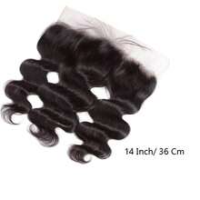 13x4 Lace Frontal Body Wave Unprocessed Brazilian Human Hair Pre Plucked Free Part Ear To Ear HD Lace Frontal Natural Black - Natural Black - View 10