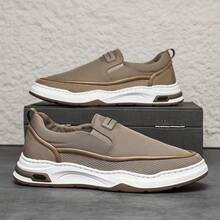 2026 New Summer Men's Slip-On Loafers: Breathable Canvas, Flat & Cozy, Versatile Casual Footwear - Khaki - View 11