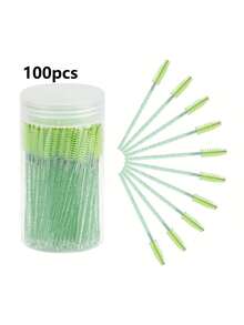 1 Set Disposable Eyelash Extension Brushes - 10/50/100pcs, Professional Makeup Tools For Mascara And Eyebrow Grooming, Salon And Home Use - Multicolor - View 15