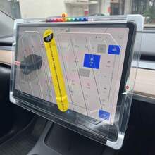 Rockyland 2025 Atualização /3 Acessórios de Protetor de Tela HD [Anti Reflexo Anti Impressão Digital] Protetor de Tela de Vidro Temperado 9H com Kit de Alinhamento para Modelo Y(2024-2020) e Modelo 3(2023-2017) Pacote Combo Caixa Livre de Poeira + Película Temperada - 2019-2024 - Visão 9