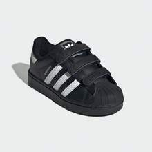Adidas Originals 男童 SUPERSTAR II CF C 休闲低帮运动鞋 JI3989 - 黑色 - 查看 5