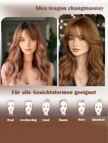 2pcs High Temperature Fiber Bangs Wigs, Casual Style For Women, Suitable For Daily Commute And All Seasons, Claw Clips, Hair Barrettes - Multicolor - View 7