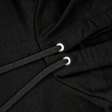 Moletom Canguru Corinthians Timão Blusa de Frio Flanelado com Capuz e Bolso - Preto - Visão 2