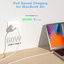 3-5条通用型3.3英尺耐用防撕裂智能温控快充Type-C数据线，兼容苹果17/17Pro/16Pro/16/15/15Pro、iPad、S25、平板电脑等，适合日常办公和旅行使用。 - 白色 - 查看 5