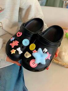 13 قطعة من الشارمات الكرتونية الجميلة بشكل قلب الدوبامين، نجمة من القماش الناعم، دب، لتزيين الأحذية، إكسسوارات زخرفية للأحذية، هدية جميلة لحفلة عيد الميلاد - متعدد الألوان - مشاهدة 1