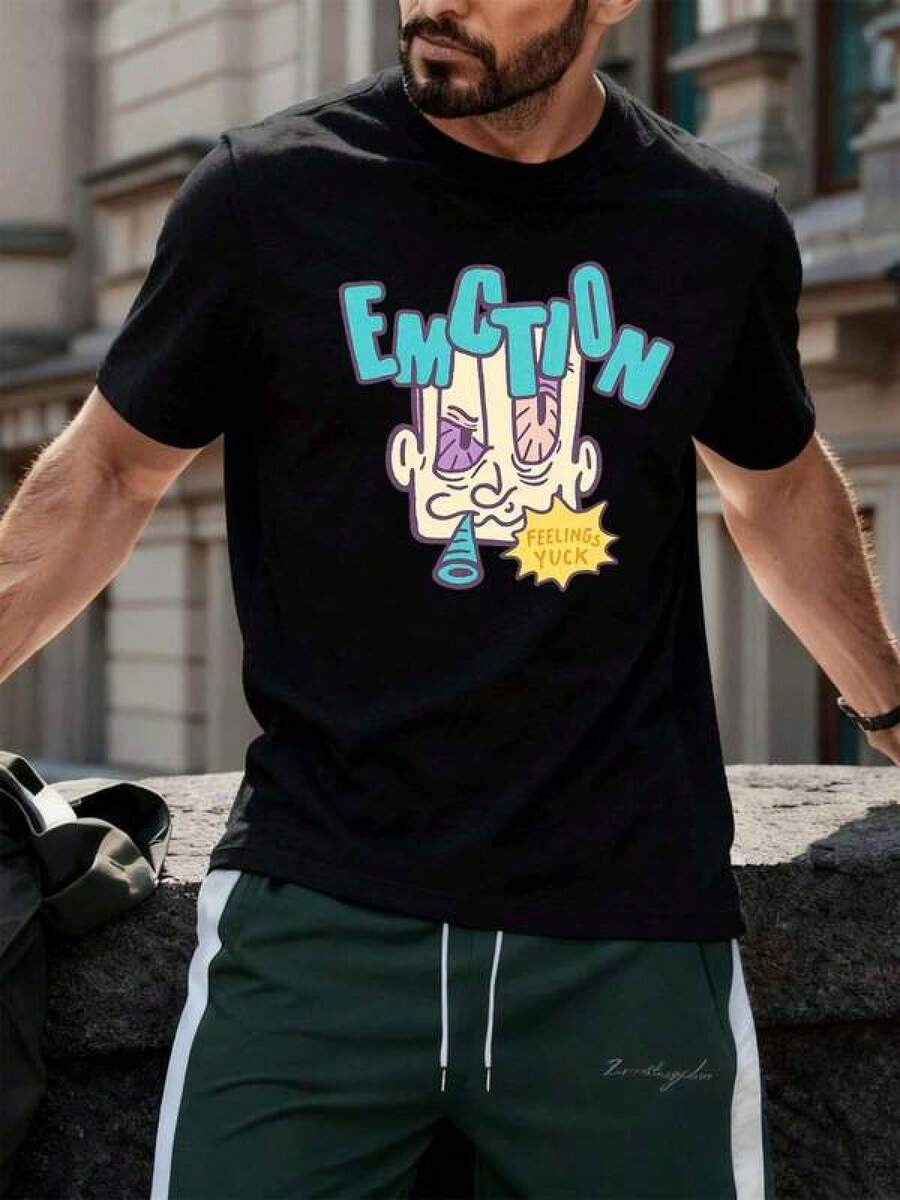 Men Outdoor Tees & Tanks - Black - View 1