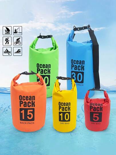 High-Quality Buoyancy Dry Bags - 5/10/20l Floating Lightweight Bags For Kayaking, Boating, Fishing, Swimming, And Camping - Portable Upstream Rafting Bags - Pvc High-Quality Outdoor Sports Bags For Hiking, Beach Camping, And Rafting, Designed For Outdoor Use, Suitable For Drift Diving, Swimming, And Drying At The Beach. This Bag Is Essential For Cycling, Camping, And Canyoning, Making It A Must-Have For Swimming Activities