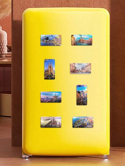 1pc Creative Travel Souvenir Russian Refrigerator Magnet, 3D Resin Magnet Of St. Petersburg, Great Gift For Friends Abroad
