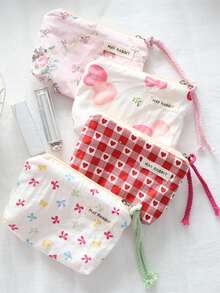 可爱蝴蝶结手拿包，便携式耳机线收纳包，迷你零钱包，口红化妆包 - 彩色 - 查看 10