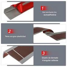 25 m / 82 pies Negro/ Gris/ Café Moldura para bordes de escaleras Autoadhesiva Moldura para bordes de escaleras Protector de goma antideslizante Despegar y pegar Borde antideslizante para uso en interiores y exteriores, protector de bordes de escaleras 82 pies PVC Antideslizante Anticolisión Autoadhesivo Moldura para bordes de escaleras en forma de L para interiores y exteriores - Estructura 3D en forma de L, corte DIY - Adecuado para escaleras residenciales, escalones de villas, peldaños de balcones, rampas de garaje, habitaciones de personas mayores, habitaciones de niños pequeños, guarderías, escuelas, edificios de oficinas, Traducción realizada con la versión gratuita del traductor DeepL.com - Café - Ver 7