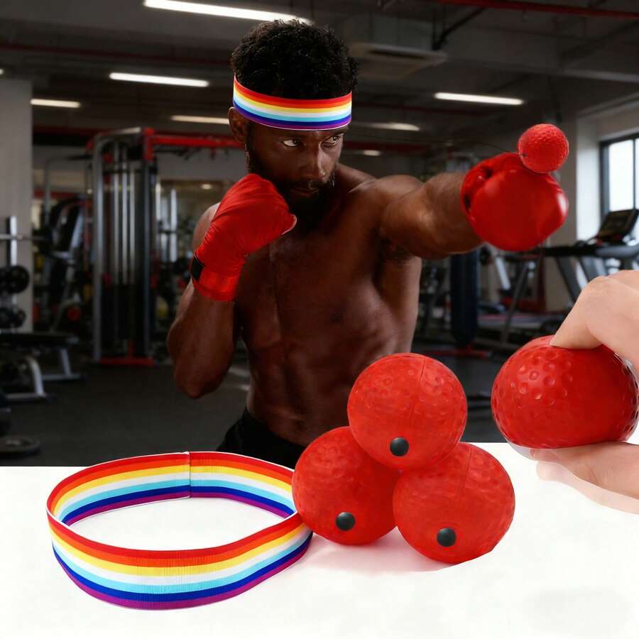 New Headband Boxing Speed Ball, Universal Adult Punching Bag Training, MMA Martial Arts Reflex Ball, Home Fitness Reaction Ball - Punching Speedball - View 1