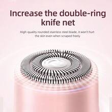 二合一电动剃毛器，女士适用 - 双头比基尼修剪器，干湿两用，无线充电，无痛脱毛，适用于比基尼线、眉毛、腋下和面部 - 温和亲肤，无痛，便携，USB充电，锂电池，符合人体工学设计，脱毛器 | 现代脱毛 | 可充电剃毛器，脱毛器 - 彩色 - 查看 7