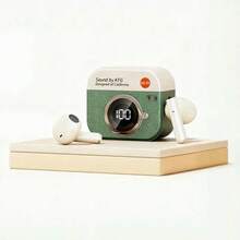 Q86 复古相机设计无线蓝牙5.3耳机TWS耳机，带降噪和麦克风，兼容所有智能手机 - 彩色 - 查看 11