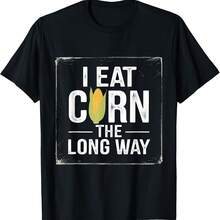 Camiseta de aeropuerto para hombre con la frase "Como maíz por el camino largo" - Negro 4 - Ver 1