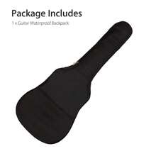 41" Classical Acoustic Guitar Case, Waterproof Gig Bag, Heavy Duty Soft Backpack - 黑色 - 查看 7
