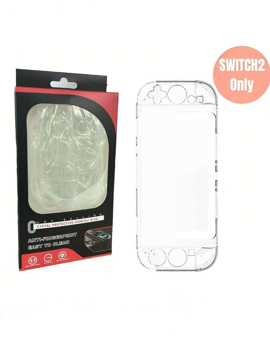 Switch2 Transparent Protective Case Set, Suitable For Switch2 Console And Joy-Con Controllers - Scratch-Resistant Ultra-Thin Protective Cover With Anti-Fingerprint Coating - White - View 1