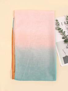 1pc Women's Lightweight Chiffon Printed Scarf, Shawl, Silk Scarf, Sun Protection Scarf, Suitable For Daily Use, All Season - Multicolor - View 3