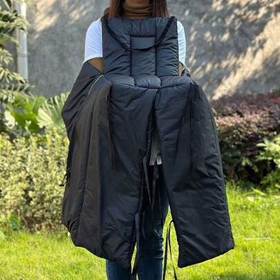 All-Season Waterproof & Windproof Leg Cover For Electric Motorcycle/Scooter, Warm Blanket With Detachable Design, Suitable For Child Seat