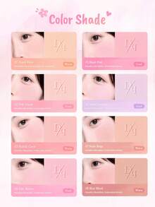 Dasique Matte Blush Palette, Highly Pigmented Long-Lasting Luminous Lightweight Natural Blush Makeup, Fashion Women's Cosmetic Brand, Christmas Gift For Her, Bridal Essential, Summer, Valentine's Day, Vacation Must-Have - #04 Pink Ribbon - 查看 6