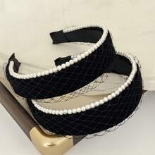 قطعة واحدة/قطعتان شريط رأس بطبعة زهرية بوهيمية عتيقة أنيقة حلوة مطرزة بالدانتيل والخرز الزائف واسع الحافة للبنات، قطعة رأس موضة للاستخدام اليومي والسفر والعطلات وتصوير الصور، شريط شعر من البوليستر - متعدد الألوان - مشاهدة 8