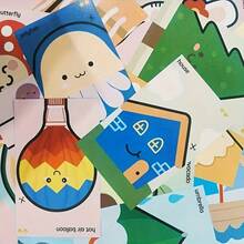 62 pièces Set amusant de découpage de papier pour enfants, outils de conception de découpage de papier créatifs, fournitures d'art de découpage de papier, livre de pratique de compétences en découpage, convient aux garçons et filles de 3 ans et plus, idéal pour le collage/l'artisanat de papier afin d'améliorer la dextérité, cadeau parfait pour l'anniversaire ou Noël des enfants - Multicolore - Voir 9