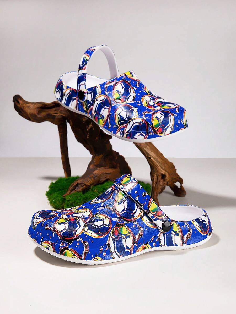 Unisex Breathable Clogs, Shock Absorbing, Non-Slip, Quiet, Multifunctional For Indoor/Outdoor Wear, Suitable For All Seasons - Deep Blue - View 1